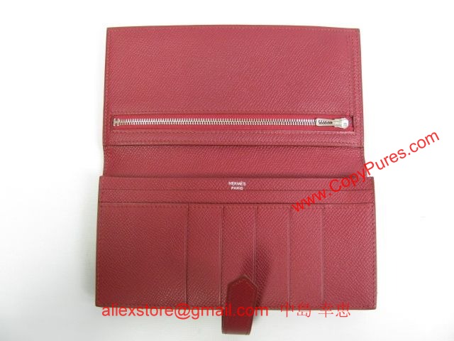 HERMES（エルメス）ベアン二つ折長財布スフレ